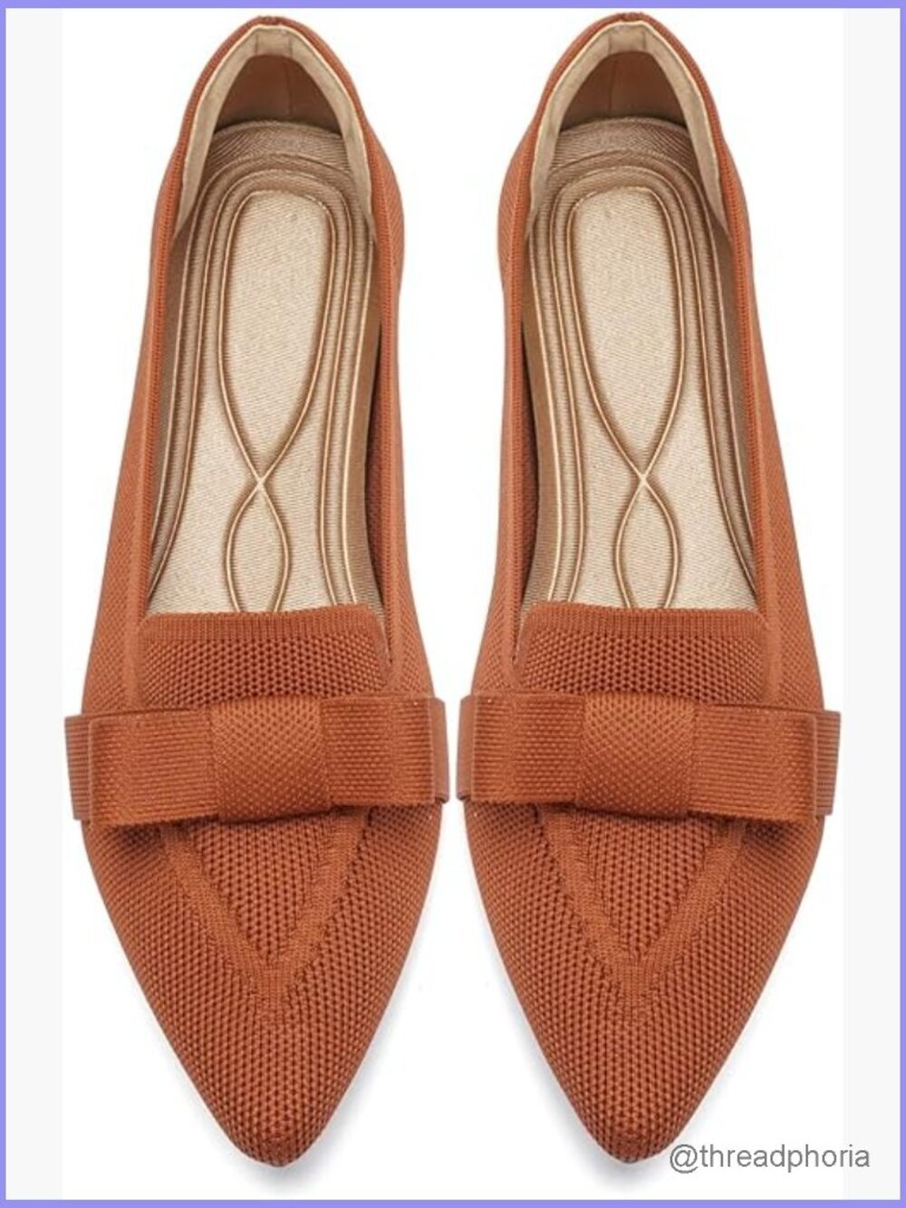 Pointed Toe Ballet Flats Mesh Breathable Slip On Walking Shoes